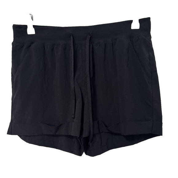 Zella Women's L Black Athletic Lightweight Active Running Shorts Travel Resort - Picture 1 of 8